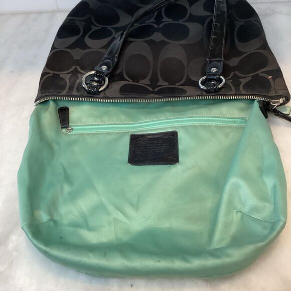 Coach Signature C Small Tote Bag Satchel Shoulder Bag - Picture 15 of 16